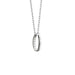 USNA Monica Rich Kosann "Carpe Diem" Poesy Ring Necklace in Silver