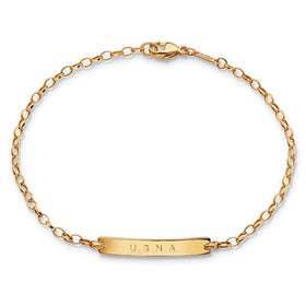 USNA Monica Rich Kosann Petite Poesy Bracelet in Gold Shot #1