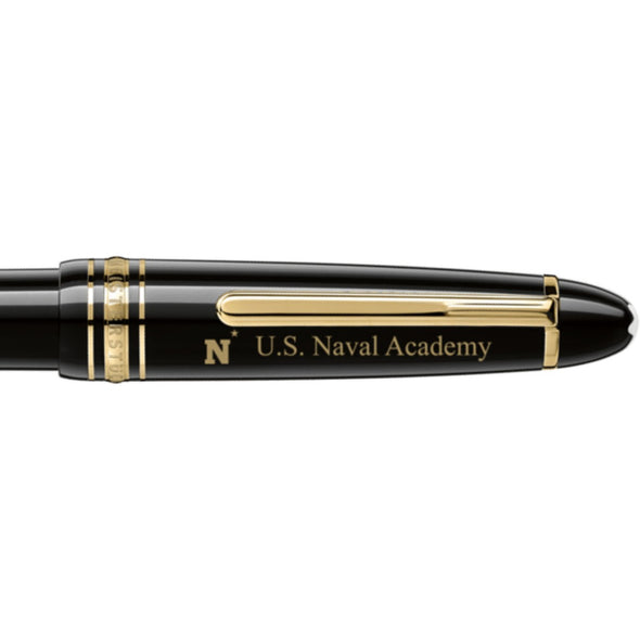 USNA Montblanc Meisterstück Midsize Ballpoint Pen in Gold Shot #2