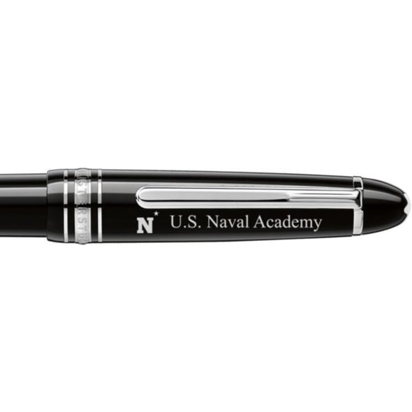 USNA Montblanc Meisterstück Midsize Platinum-Coated Ballpoint Pen Shot #2