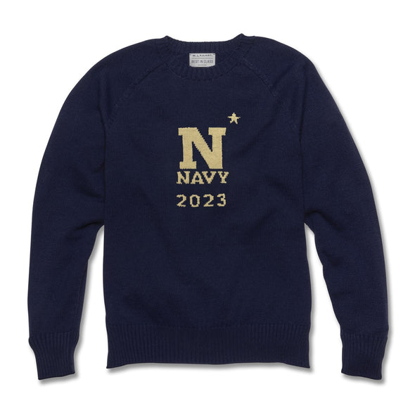 2023 USNA Navy Blue and Gold Sweater Shot #5