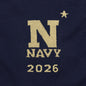 USNA Navy Blue and Gold Sweater with Class Year Shot #2