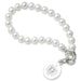 USNA Pearl Bracelet with Sterling Silver Charm