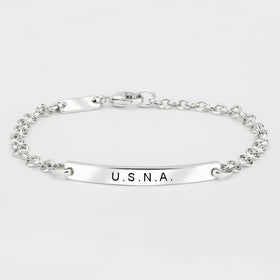 USNA Petite ID Bracelet Shot #1