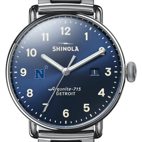 USNA Shinola Watch, The Canfield 43mm Blue Dial Shot #1
