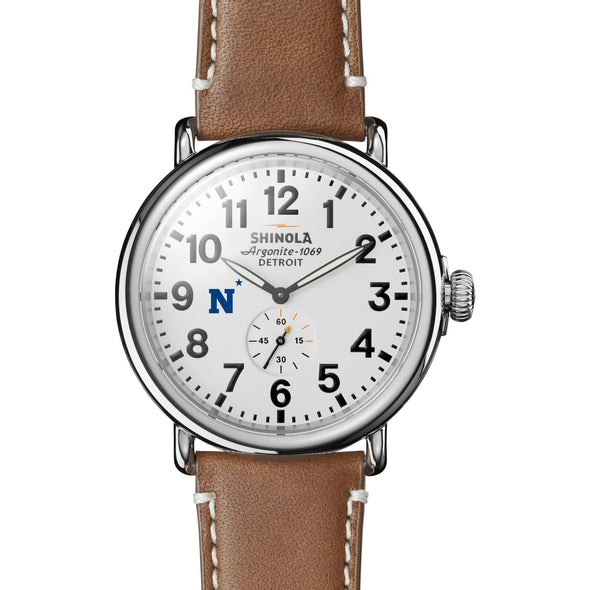 USNA Shinola Watch, The Runwell 47 mm White Dial Shot #2