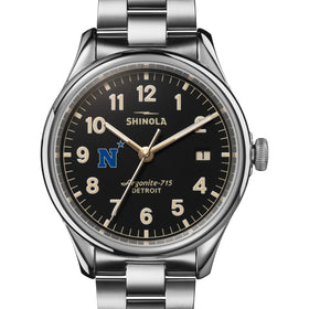USNA Shinola Watch, The Vinton 38 mm Black Dial Shot #1