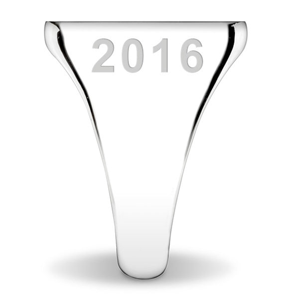 USNA Sterling Silver Oval Signet Ring Shot #6