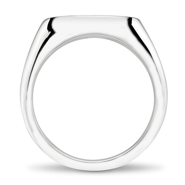 USNA Sterling Silver Oval Signet Ring Shot #7