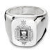 USNA Sterling Silver Rectangular Cushion Ring