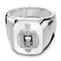 USNA Sterling Silver Rectangular Cushion Ring Shot #1