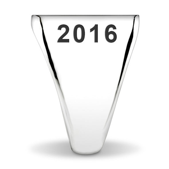 USNA Sterling Silver Rectangular Cushion Ring Shot #5