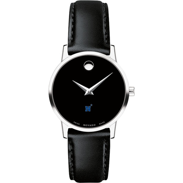 USNA Women&#39;s Movado Museum with Leather Strap Shot #2