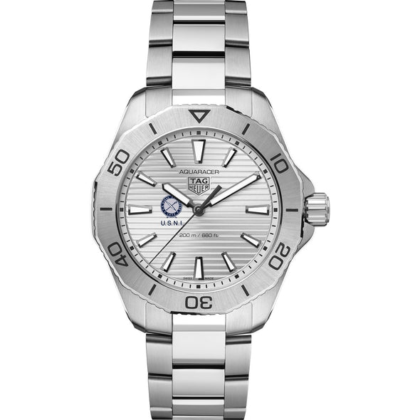 USNI Men&#39;s TAG Heuer Steel Aquaracer with Silver Dial Shot #2