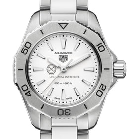 USNI Women&#39;s TAG Heuer Steel Aquaracer with Silver Dial Shot #1