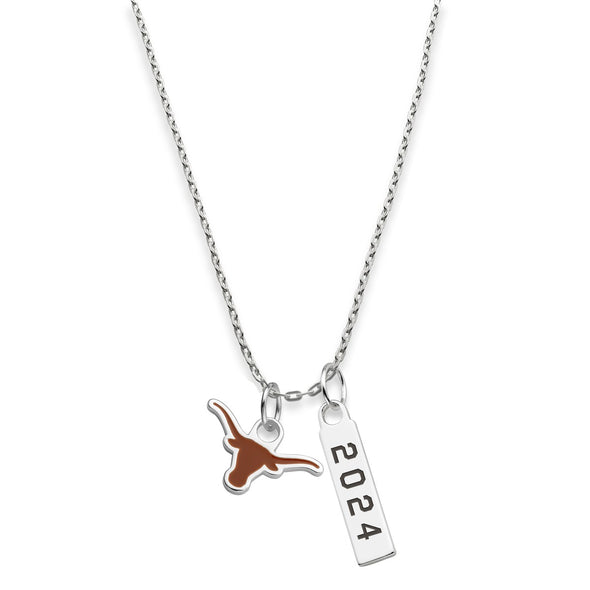 UT Austin Class Year Sterling Silver Necklace Shot #2