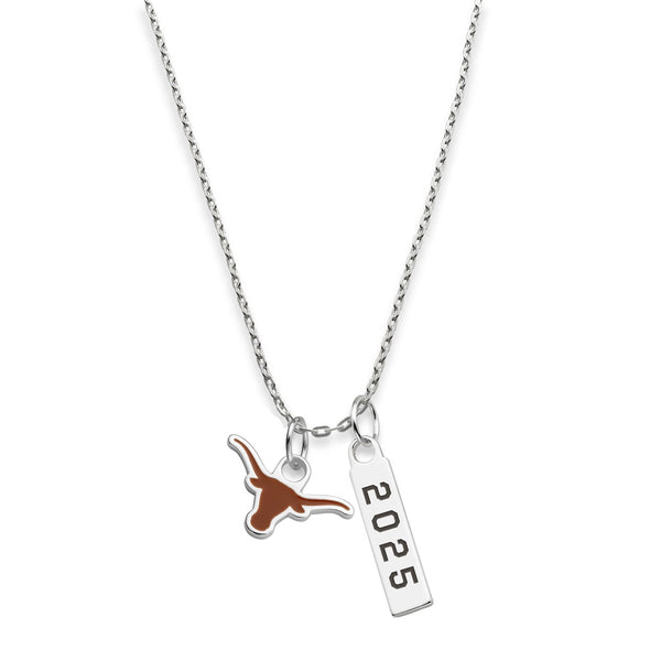 UT Austin Class Year Sterling Silver Necklace Shot #2