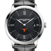 UT Austin Men's Baume et Mercier 40mm Classima Quartz Watch with Black Dial & Black Leather Strap