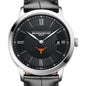 UT Austin Men's Baume et Mercier 40mm Classima Quartz Watch with Black Dial & Black Leather Strap Shot #1