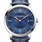 UT Austin Men's Baume et Mercier 40mm Classima Quartz Watch with Blue Dial & Dark Blue Leather Strap Shot #1