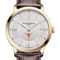 UT Austin Men's Baume et Mercier 40mm Gold PVD Classima Watch with Silver Dial & Dark Brown Leather Strap Shot #1