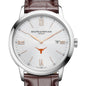 UT Austin Men's Baume et Mercier 42mm Classima Watch with Silver Dial & Brown Leather Strap Shot #1