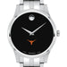 UT Austin Men's Movado Collection Stainless Steel Watch with Black Dial