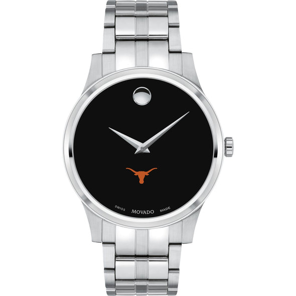 UT Austin Men's Movado Collection Stainless Steel Watch with Black Dial Shot #2