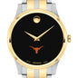 UT Austin Men's Movado Collection Two-Tone Watch with Black Dial Shot #1