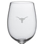 UT Austin Red Wine Glasses by Simon Pearce Shot #2