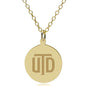 UT Dallas 14K Gold Pendant & Chain Shot #1