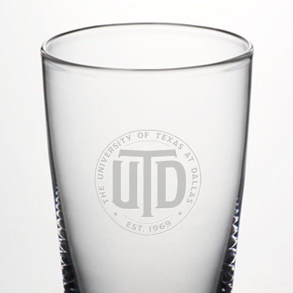 UT Dallas Ascutney Pint Glasses by Simon Pearce Shot #2