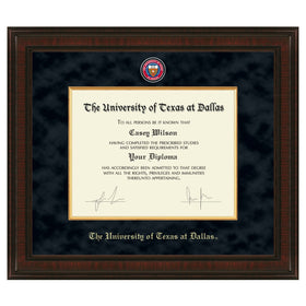 UT Dallas Diploma Frame - Excelsior Shot #1