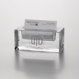 UT Dallas Glass Business card holder by Simon Pearce Shot #1