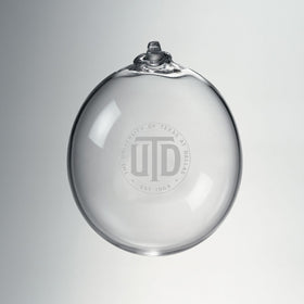 UT Dallas Glass Ornament by Simon Pearce Shot #1