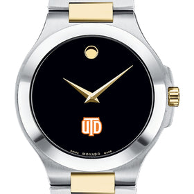 UT Dallas Men&#39;s Movado Collection Two-Tone Watch with Black Dial Shot #1