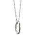 UT Dallas Monica Rich Kosann "Carpe Diem" Poesy Ring Necklace in Silver
