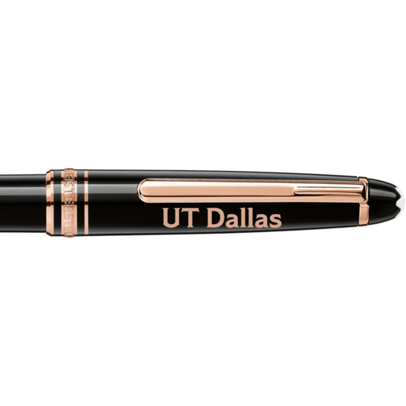 UT Dallas Montblanc Meisterstück Classique Ballpoint Pen in Red Gold Shot #2