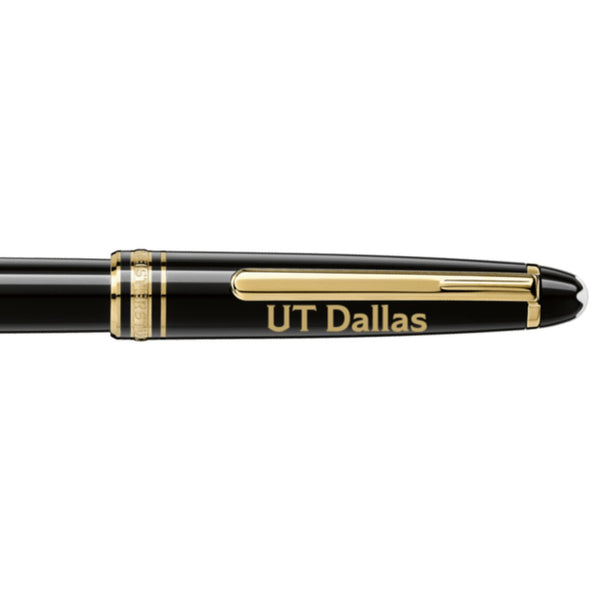 UT Dallas Montblanc Meisterstück Classique Rollerball Pen in Gold Shot #2