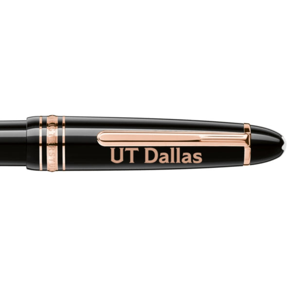 UT Dallas Montblanc Meisterstück LeGrand Ballpoint Pen in Red Gold Shot #2