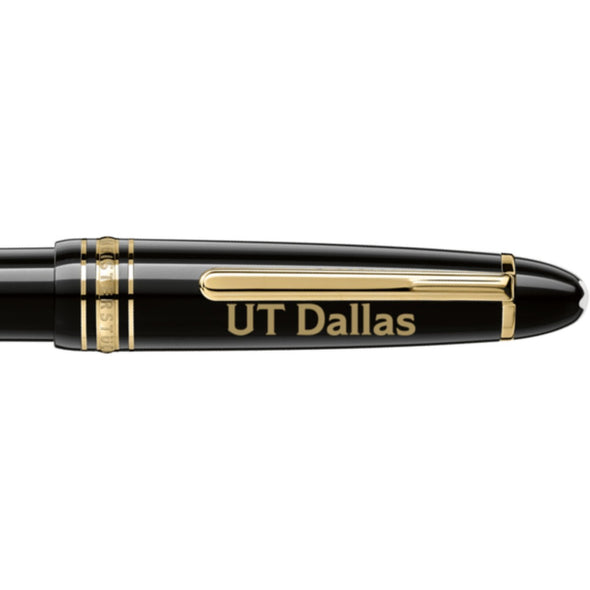 UT Dallas Montblanc Meisterstück Midsize Ballpoint Pen in Gold Shot #2