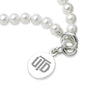 UT Dallas Pearl Bracelet with Sterling Silver Charm Shot #2
