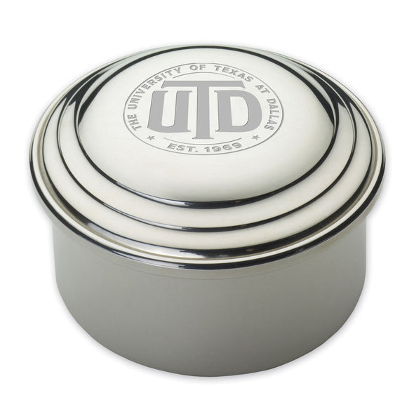 UT Dallas Pewter Keepsake Box Shot #1