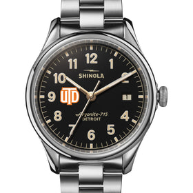 UT Dallas Shinola Watch, The Vinton 38 mm Black Dial Shot #1