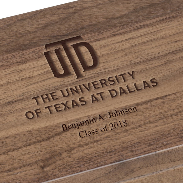 UT Dallas Solid Walnut Desk Box Shot #2