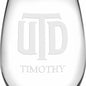 UT Dallas Stemless Wine Glasses Made in the USA - Set of 2 Shot #3