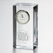 UT Dallas Tall Glass Desk Clock by Simon Pearce
