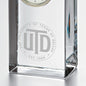 UT Dallas Tall Glass Desk Clock by Simon Pearce Shot #2