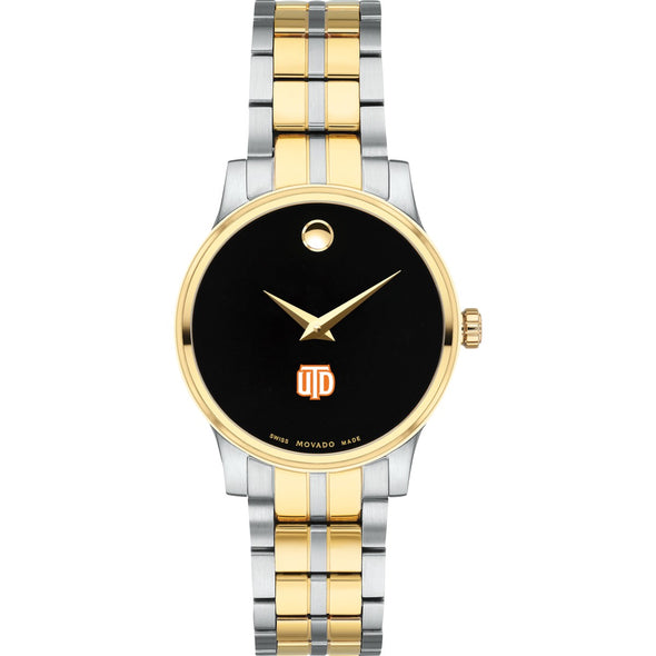 UT Dallas Women's Movado Collection Two-Tone Watch with Black Dial Shot #2