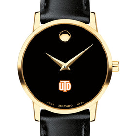 UT Dallas Women's Movado Gold Museum Classic Leather Shot #1